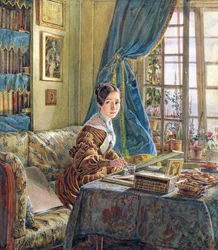 Niña Pintando
